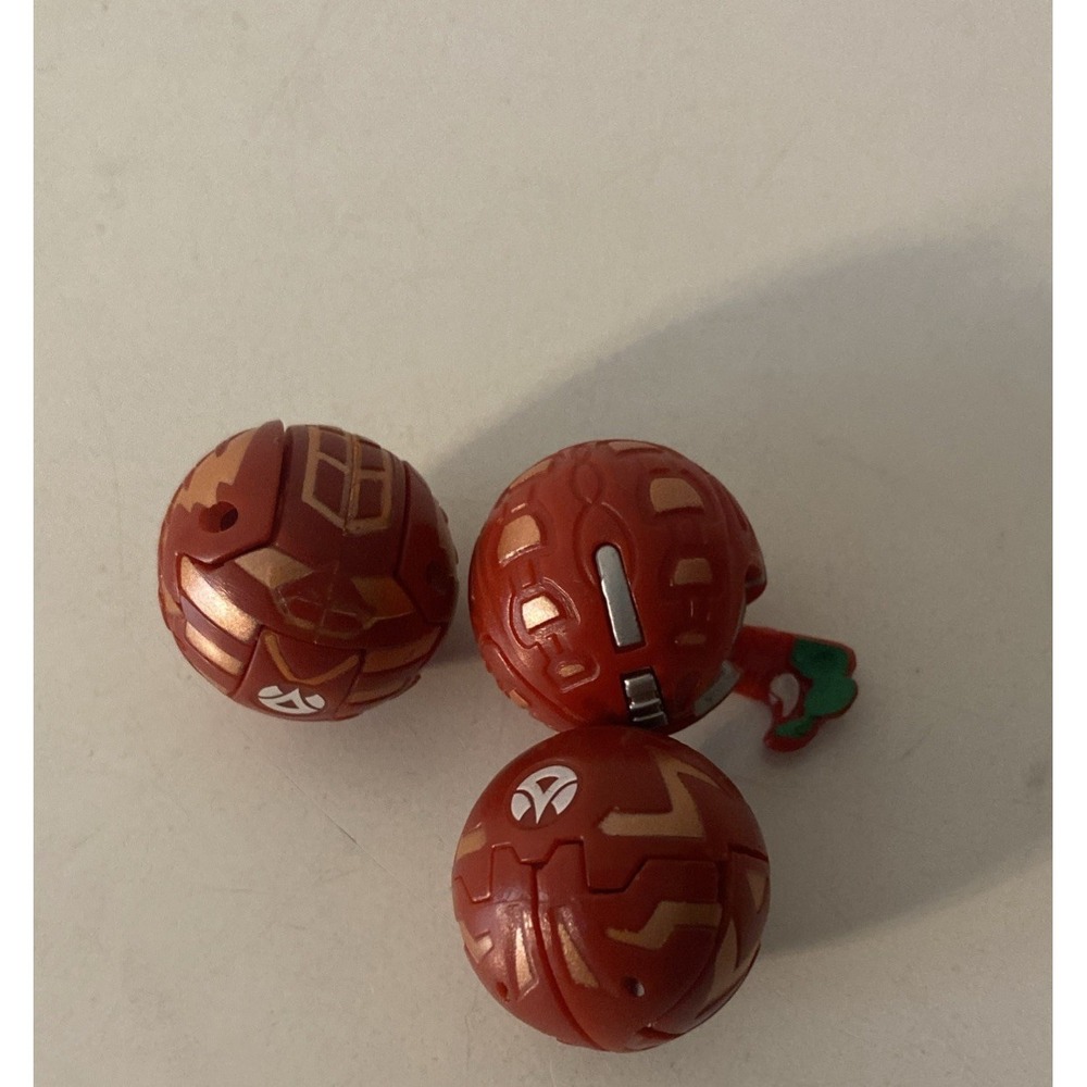 Red Bakugan lot of 3 Battle Brawlers - Picture 1 of 7